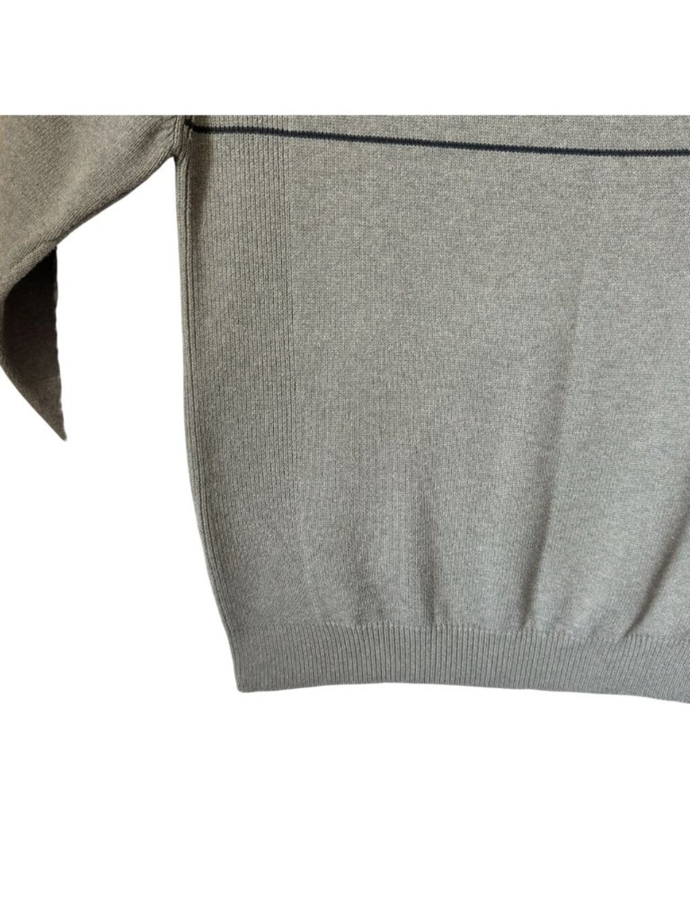 Vintage Nautica Mens XXL Sweater Crew Neck Pullover Gray Logo Cotton Horizontal - Picture 13 of 16